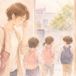 疲れ切った表情の女性